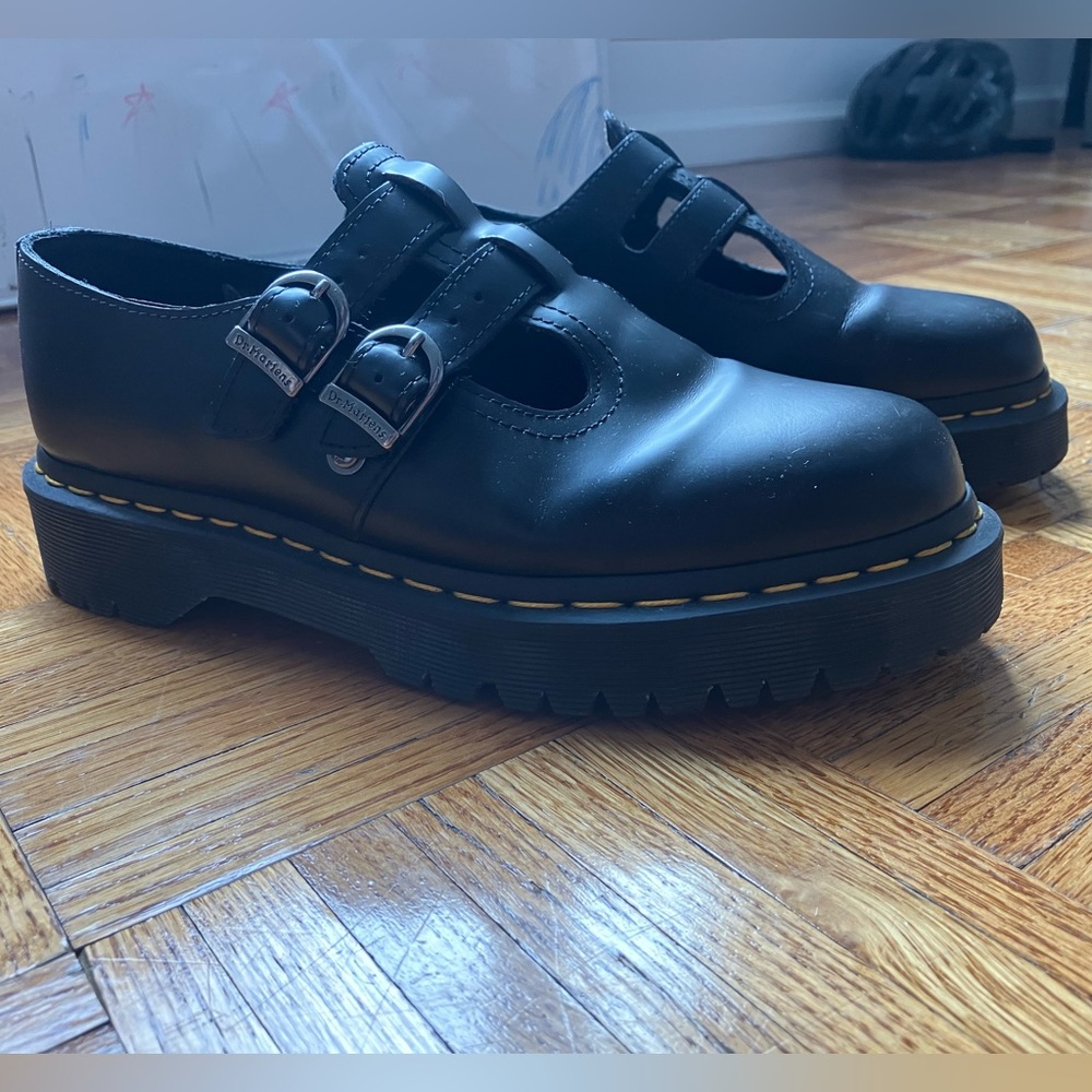 Dr Martens Mary Jane platform leather smooth 8065II bex shoes